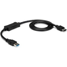 StarTech.com eSATA/USB Data Transfer Cable 1 x 9-pin USB 3.0 Type A - Male - 1 x 7-pin eSATA - Female - Black - 1 Each