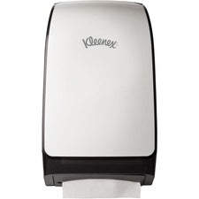 Kleenex Mod Scottfold Folded Towel Dispenser 18.8" Height x 5.5" Width x 10.7" Depth - White - Tear Resistant, Key Lock, Translucent - 1 Each