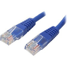 StarTech.com Molded Cat5e UTP Patch Cable 50 ft Category 5e Network Cable - First End: 1 x RJ-45 - Male - Second End: 1 x RJ-45 - Male - Patch Cable - Blue - 1 Each