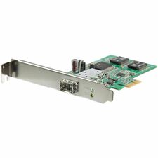 StarTech.com 1 Port PCI Express Gigabit SFP Network Card PCI Express x1 - 2 Gbit/s Data Transfer Rate - 1 Port(s) - Low-profile - 1000Base-X - SFP (mini-GBIC) - Plug-in Card