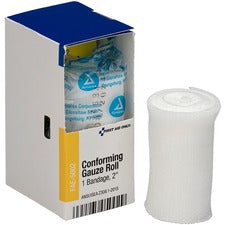 First Aid Only Conforming Gauze Roll 2" Width x 12 ft Length - White - 1 / Box