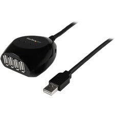 StarTech.com 15m USB 2.0 Active Cable with 4 Port Hub USB - External - 4 USB Port(s) - 4 USB 2.0 Port(s)