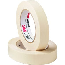 Highland Economy Masking Tape 60 yd Length x 1" Width x 4.4 mil Thickness - 3" Core - Tan - For Bundling, Sealing, Holding - 1 Roll