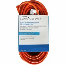Compucessory Heavy-duty Indoor/Outdoor Extension Cord 16 Gauge - 125 V AC / 13 A - Orange - 50 ft Cord Length - 1 Each