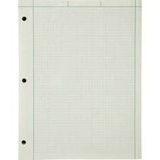 Ampad Engineering Computation Pad 200 Sheets - Both Side Ruling Surface - Ruled Margin - 15 lb Basis Weight - Letter - 8 1/2" x 11" Sheet Size - Green Tint Paper - Chipboard Backing - 1 Pad