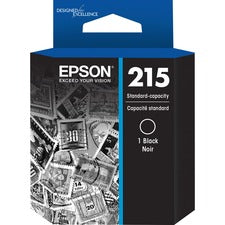 Epson 215 Original Inkjet Ink Cartridge - Black - 1 Each 215 Pages