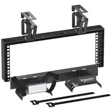 APC by Schneider Electric Overhead Zone Cabling 4U 19 in (482 mm)W Patch Frame For Networking, Airflow System - 4U Rack Height x 19" Rack Width - Rack-mountable - Black - 33 lb Static/Stationary Weight Capacity - TAA Compliant