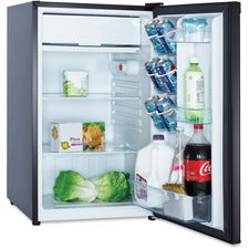 Avanti RM4416B 4.4 cubic foot Refrigerator 4.40 ft³ - Manual Defrost - Undercounter - Manual Defrost - Reversible - 4.40 ft³ Net Refrigerator Capacity - 120 V AC - 228 kWh per Year - Black - Built-in