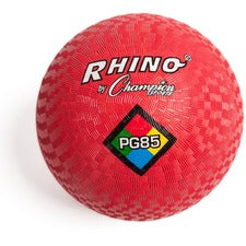 Champion Sports Playground Ball 8.50" - Nylon - Red - 1 Each