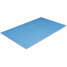 Crown Mats Comfort-King Anti-fatigue Mat Floor, Indoor - 36" Length x 24" Width x 0.375" Thickness - Rectangular - Extra Bounce - Sponge, PVC Foam - Royal Blue - 1 Each