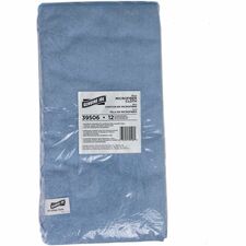 Genuine Joe General Purpose Microfiber Cloth For Multipurpose - Cloth - 16" Length x 16" Width - Chemical Resistant, Oil-free, Lint-free, Non-scratching - Blue - 12 / Bag
