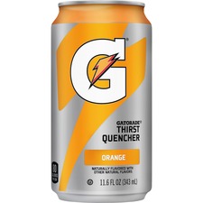 Gatorade Orange-Flavored Thirst Quencher Ready-to-Drink - 11.60 fl oz (343 mL) - Orange - 24 / Carton