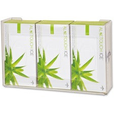 Medline Plastic Triple Glove Box Holder Horizontal, Vertical - Plexiglass - Clear - 1 Each