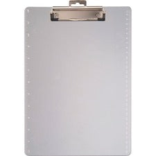 Officemate Transparent Clipboard 0.50" Clip Capacity - 8 1/2" x 11" Sheet Size - Plastic - Clear - 1 Each
