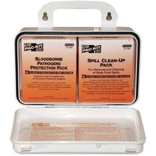 Pac-Kit Safety Equipment Bloodborne Pathogens Kit 27 x Piece(s) - 4.5" Height x 7.5" Width x 2.8" Depth - Plastic Case - 1 Kit