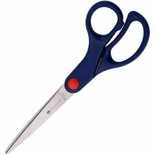 Sparco 7" Kids Straight Scissors 7" Overall Length - Straight - Stainless Steel - Pointed Tip - Blue - 1 Each