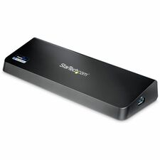 StarTech.com 4K Docking Station for Laptops - DP and HDMI - USB 3.0 for Notebook - Charging Capability - USB 3.0 - 2 Displays Supported - 3840 x 2160, 2560 x 1440, 2048 x 1152 - 4 x USB Ports - 4 x USB 3.0 - USB Type-A - Network (RJ-45) - HDMI - DisplayPo