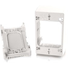 C2G Wiremold Uniduct Single Gang Extra Deep Junction Box White 1-gang - Wall Mount - White - Polyvinyl Chloride (PVC) - 1 - TAA Compliant