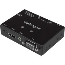 StarTech.com 2x1 VGA + HDMI to VGA Converter Switch w/ Priority Switching -1080p 1920 x 1200 - WUXGA - 2 x 1 - Projector, Display, Set-top Box, Computer, Digital Signage1 x VGA Out - TAA Compliant