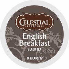 Celestial Seasonings® English Breakfast Black Tea K-Cup Compatible with Keurig Brewer - Black Tea - 24/Box - 4 / Carton