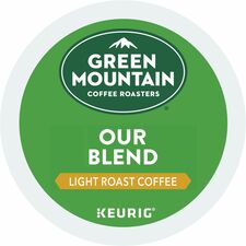 Green Mountain Coffee Roasters® K-Cup Our Blend Coffee Compatible with Keurig Brewer - Regular - Light - K-Cup - 24/Box - 4 / Carton