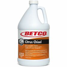 Betco Citrus Chisel Cleaner/Degreaser For Multipurpose - 128 fl oz (4 quart) - Citrus Scent - Recommended For: Grease Remover, Oil Remover - Non-flammable, Deodorize - Orange Bottle - 4 / Carton