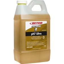 Betco FastDraw 1 pH7 Ultra Floor Cleaner For Floor - Concentrate - 67.6 fl oz (2.1 quart) - Lemon Scent - Yellow Bottle - 1 Each