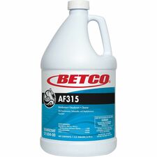 Betco AF315 Disinfectant Cleaner For Multi Surface, Multipurpose - Liquid - 128 fl oz (4 quart) - 7 to 8 pH - Citrus Floral Scent - pH Neutral, Deodorize, Long Lasting - Turquoise Bottle - 1 Each