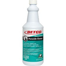 Betco Green Earth RTU Peroxide Cleaner For Floor, Shower, Glass, Tile, Grout, Bathroom - 32 oz (2 lb) - Mint Scent - Recommended For: Stain Remover, Mineral Deposit Remover, Hard Water Remover, Soap Scum Remover - Non-corrosive, Deodorize - Clear Bottle -