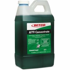 Betco FastDraw 2 AF79 Concentrate Disinfectant For Porcelain, Bathtub, Washable Surface - 67.6 fl oz (2.1 quart) - Citrus Scent - Recommended For: Odor Remover, Soap Scum Remover - Disinfectant, Deodorize, Anti-bacterial, Non-abrasive - Clear Blue Bottle