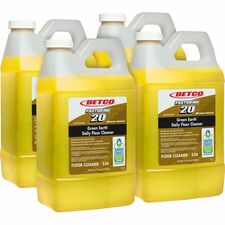 Betco Green Earth Daily Floor Cleaner For Floor - Concentrate - 67.6 fl oz (2.1 quart) - Deodorize, Fragrance-free - Yellow Bottle - 4 / Carton