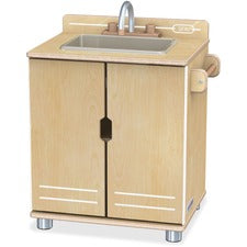 Jonti-Craft - TrueModern Play Kitchen Sink 1 Each - Baltic - Anodized Aluminum