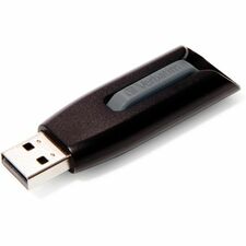 Microban 256GB Store 'n' Go V3 USB 3.2 Gen 1 Flash Drive - Gray 256 GB - USB 3.2 (Gen 1) Type A - 120 MB/s Read Speed - 25 MB/s Write Speed - Gray - Lifetime Warranty - 1 Each - TAA Compliant
