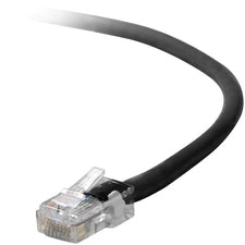 Belkin RJ45 CAT-5e Patch Cable, Snagless Molded Black 01 1 ft Category 5e Network Cable for MacBook Air, MacBook Pro, Network Device - First End: 1 x RJ-45 Network - Male - Second End: 1 x RJ-45 Network - Male - Patch Cable - Gold Plated Connector - 24 AW