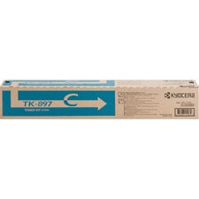 Kyocera Original Laser Toner Cartridge - Cyan - 1 Each 6000 Pages