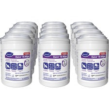 Diversey Oxivir Tb Wipes For Multipurpose - Characteristic Scent - 7" Length x 6" Width - Recommended For: Bacteria Remover, Fungi Remover, Virus Remover, Blood Remover - Disinfectant, VOC-free - White - 160/Tub - 12 / Carton