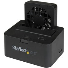 StarTech.com Drive Dock SATA/600 - USB 3.2 (Gen 1) Type B, eSATA Host Interface - Black 1 x HDD Supported - 6 TB Total HDD Capacity Supported - 1 x SSD Supported - 6 TB Total SSD Capacity Supported - 1 x Total Bay - 1 x 2.5"/3.5" Bay - Plastic