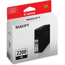 Canon PGI-2200 BK Original Inkjet Ink Cartridge - Black - 1 Each 2500 Pages
