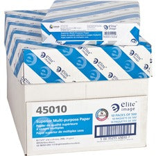 Elite Image Superior Multipurpose Paper - White 98 Brightness - Letter - 8 1/2" x 11" - 20 lb Basis Weight - Sustainable Forestry Initiative (SFI) - Bright White - 500/Pack - 400 / Pallet