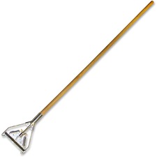 Genuine Joe Quick Change Mop Handle Natural - Wood - 1 Each