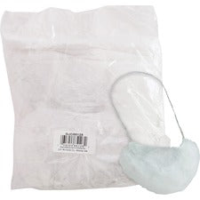 Genuine Joe Beard Cap White - Comfortable, Breathable - 100 / Bag