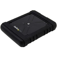 StarTech.com Drive Enclosure SATA - USB 3.0 Micro-B Host Interface - UASP Support External - Black Hot Swappable Bays - 1 x HDD Supported - 1 x SSD Supported - 1 x Total Bay - 1 x 2.5" Bay - Silicone