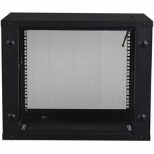 APC by Schneider Electric NetShelter WX 9U Wall Mount Cabinet For Patch Panel, LAN Switch - 9U Rack Height x 19" Rack Width x 12.95" Rack Depth - Wall Mountable - Black - 200.42 lb Static/Stationary Weight Capacity
