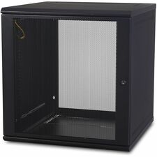 APC by Schneider Electric NetShelter WX 12U Wall Mount Cabinet For LAN Switch, Patch Panel - 12U Rack Height x 19" Rack Width x 20.79" Rack Depth - Wall Mountable - Black - 200.42 lb Static/Stationary Weight Capacity