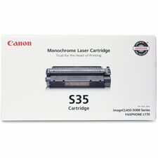 Canon S35 Original Laser Toner Cartridge - Black - 1 Each 3500 Pages