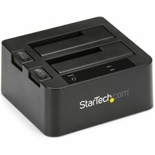 StarTech.com Drive Dock SATA/600 - USB 3.1 Type B Host Interface - UASP Support External - Black 2 x HDD Supported - 2 x SSD Supported - 2 x Total Bay - 2 x 2.5"/3.5" Bay - Plastic