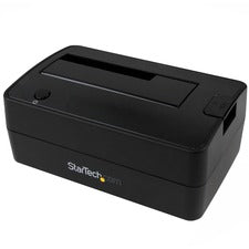 StarTech.com Drive Dock SATA/600 - USB 3.1 Type B Host Interface - UASP Support External - Black 1 x Total Bay - 1 x 2.5"/3.5" Bay - Plastic