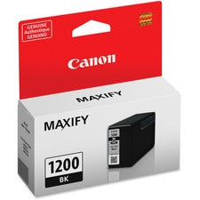 Canon PGI-1200 BK Original Inkjet Ink Cartridge - Black - 1 Each 1200 Pages