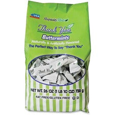 Hospitality Mints Thank You Buttermints Individually Wrapped - 1 lb - 1 Bag