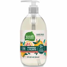 Seventh Generation Hand Wash Mandarin Orange and Grapefruit Scent - 12 fl oz - Pump Bottle Dispenser - Hand - Orange - Rich Lather, Triclosan-free, Non-toxic, Dye-free, Bio-based, Phthalate-free - 1 Each